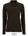 Dames Polo Sols Long-Sleeve Perfect Zwart